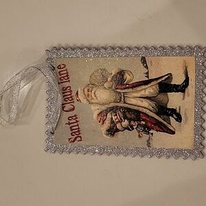 Vintage St Nick Postcard Ornament